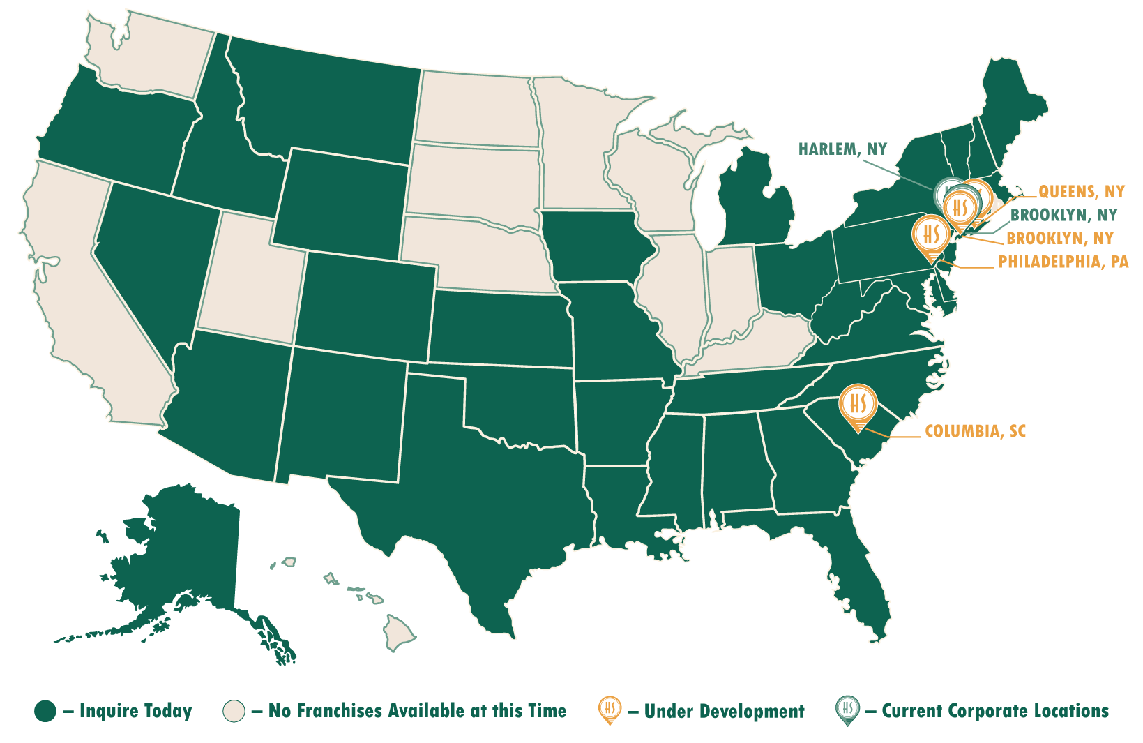 Franchise Territory Map