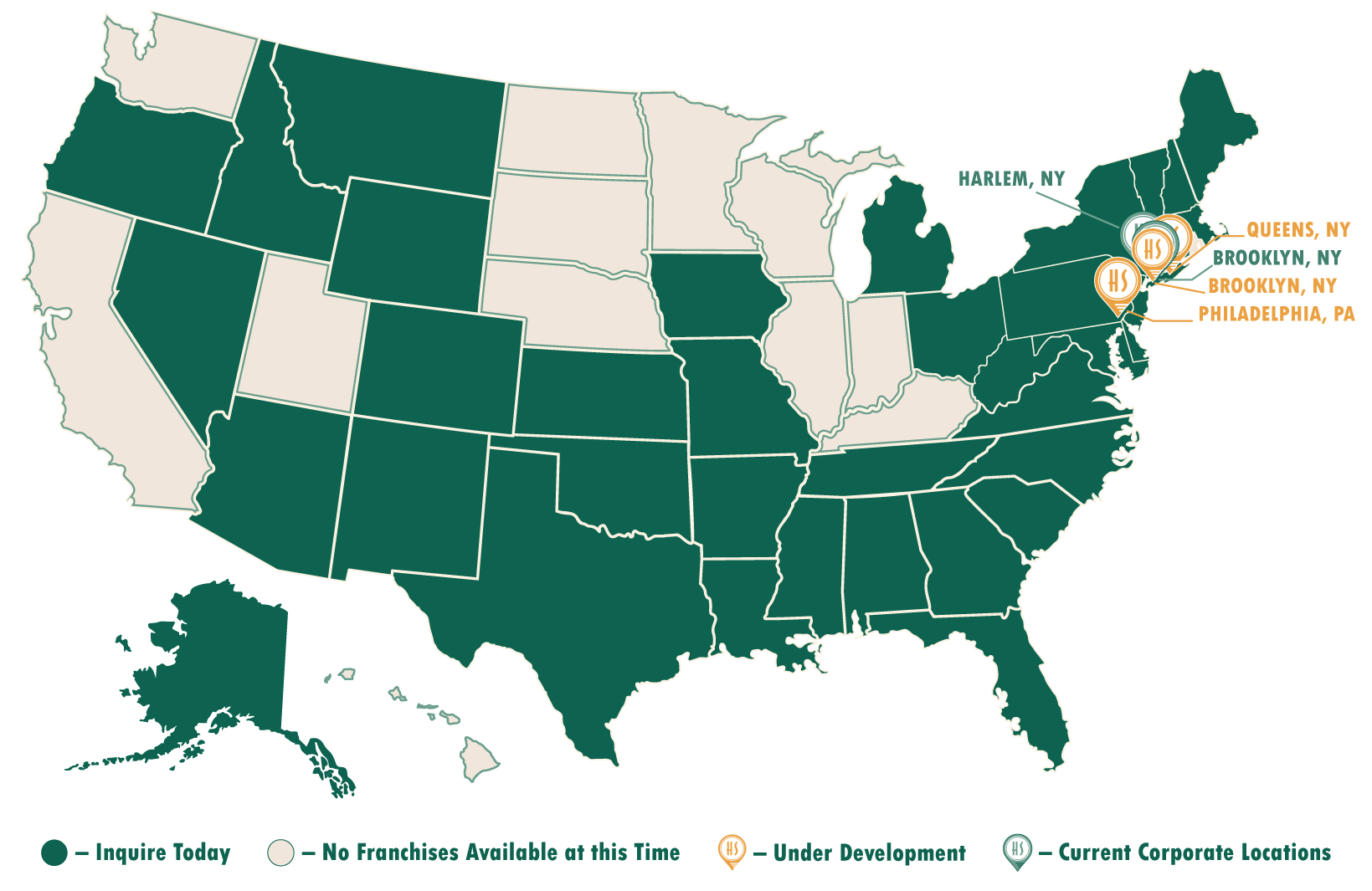 Franchise Territory Map