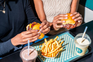 Harlem Hake burgers and fries